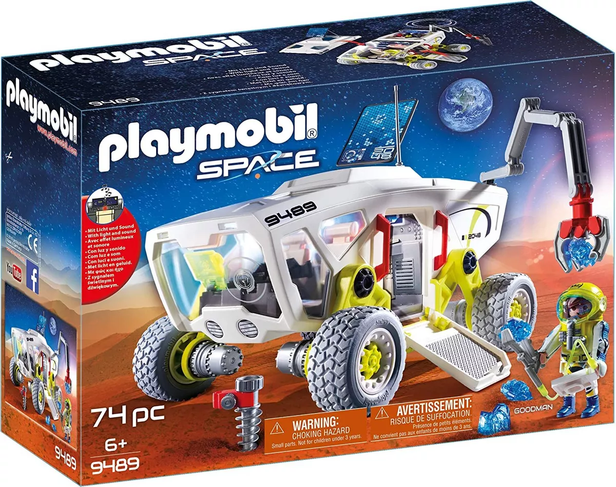 PLAYMOBIL Space 9489 Mars Research Vehicle, For children ages 6