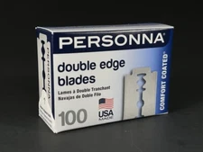 PERSONNA Barber Comfort Coated Double Edge Safety Razor Blades Made in USA