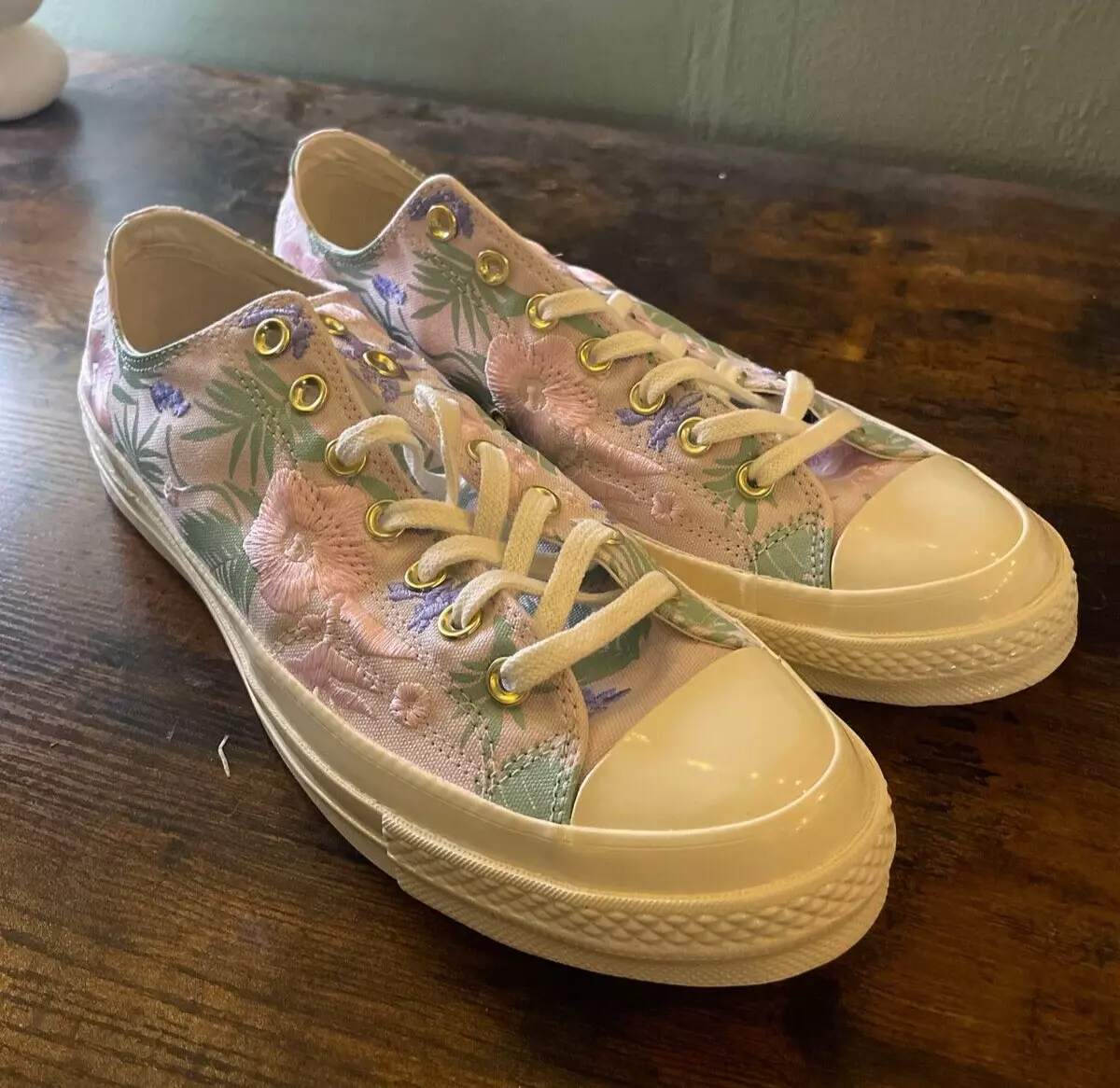 Egret converse rose best sale gold