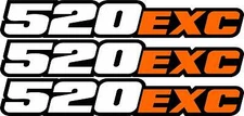 520EXC Swingarm Airbox Number Plate Decal Stickers EXC 520 2 4 stroke EXC520