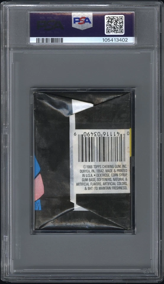 1988 Topps GPK OS13 Garbage Pail Kids 13th Series 13 Card Wax Pack PSA 8 NM-MT - Image 2 of 2