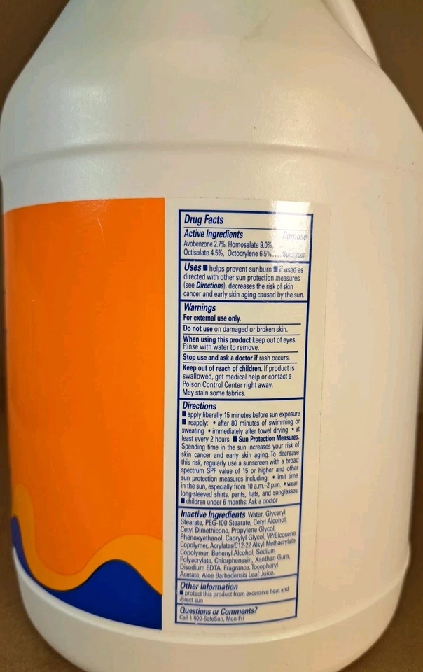 Banana Boat Sunscreen, Sport Lotion SPF 50, 128 Ounce| Gallon Bulk Sunscreen  - Image 3 of 3