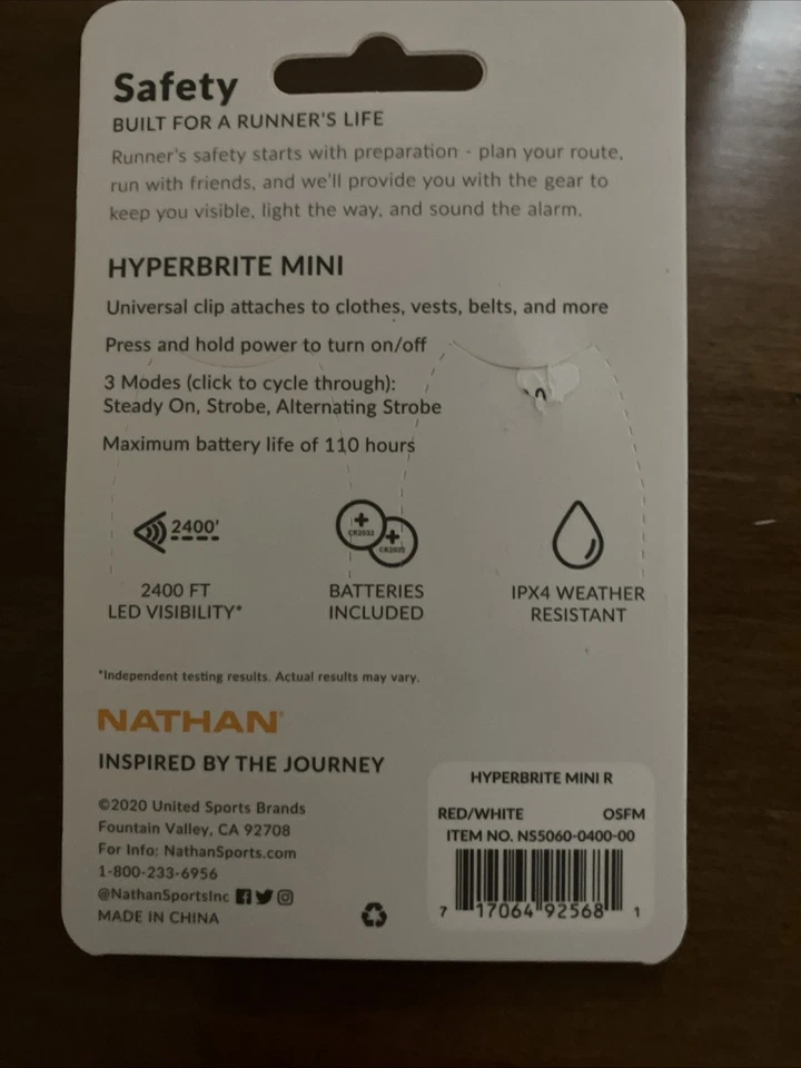 Paquete de 2 mini luces de correr Nathan Hyperbrite Foto 2 de 2
