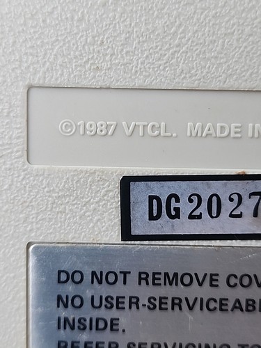 Rare Vintage VTCL 1987 Laser Keyboard 812 VTCL XT COMPATIBLE - Photo 12/12