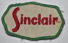 Vintage Sinclair Motor Oil Gas Service Station Advertising Embroidered Patch