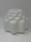 Antique Art Deco Skyscraper Milk Glass Ceiling Light Shade Geometric