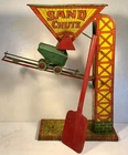 J. Chein & Co. "Sand Chute" & Shovel ~ 1930s Beach Toy ~ About 10.5” Tall