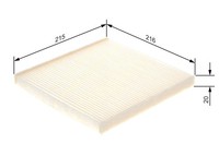 Bosch 1 987 432 085 Filter, Innenraumluft For Lexus Subaru Toyota Toyota (Faw)