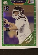 2021 Pro Set Metal #49 K.J. Costello 1989 XRC Rainbow Green Prospect #/25