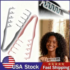 USA Wide Tooth Hair Comb Wide Tooth Comb For Curly Hair Roots Volumizing 