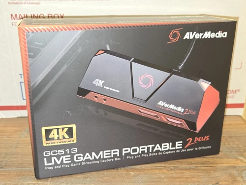 AVerMedia Live Gamer Portable 2 Plus (GC513) – 4K Pass-Through, Full HD 1080p60