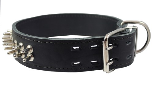 Echtleder Hunde Stachelhalsband 18""-22"" Hals 1,75"" breiter Mastiff Bullterrier - Bild 4 von 8