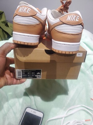 Nike SB Dunk Low Pro ISO Light Cognac - Size 11M  Used  In Vnds Condition 