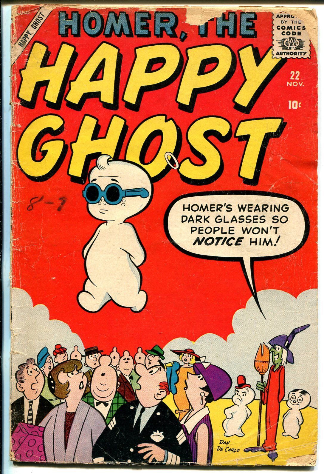 Homer The Happy Ghost #22  1958 - Atlas  -G - Comic Book
