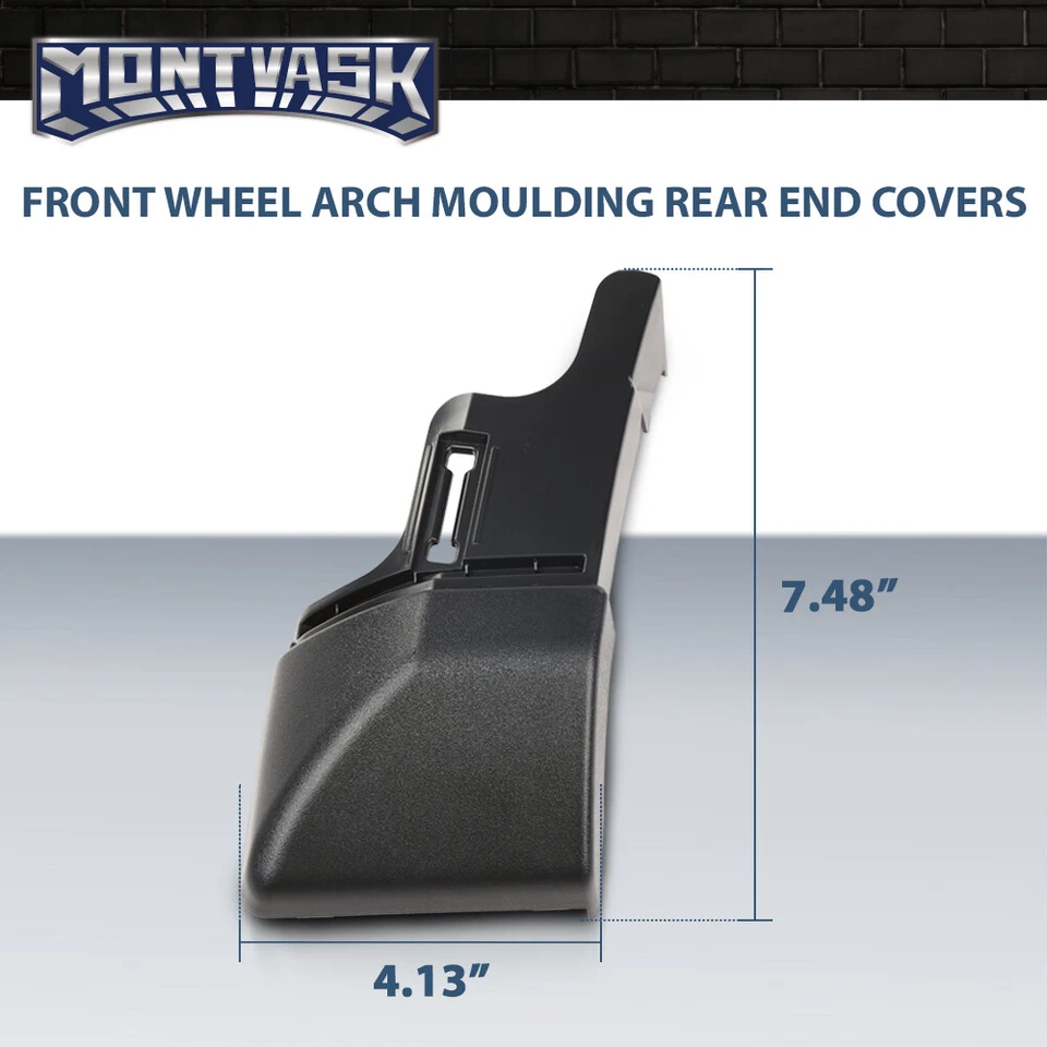 Front Wheel Arch Molding Rear End Caps Fit For 05-09 Land Rover LR3/10-16 LR4 Foto 3 de 4