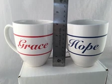 Grace and Hope Coffee mugs - M ware china