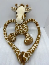 2015 Geoffrey FAO Schwarz Toys R Us Plush Stuffed Giraffe Tug a Lug 16”Long Arms