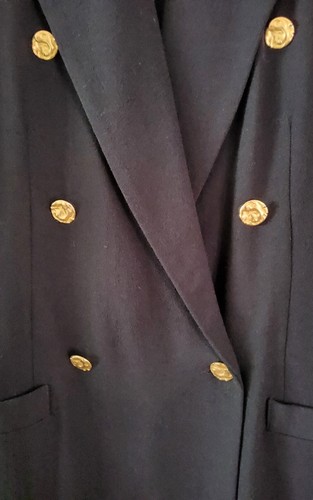 ANTHEA CRAWFORD WOMENS PURE WOOL 3 PIECE BLACK SKIRT SUIT SIZE 12 - Picture 4 of 23