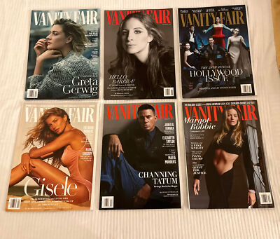 6 Vanity Fair Magazine Issues 2023 Hollywood Streisand Gisele Tatum Robbie