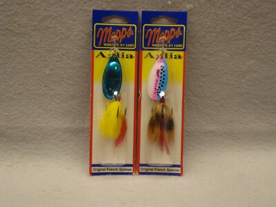 Mepps Aglia B5ST BLP-Y & B5ST RBT-BR 2 lures, Free Shiping