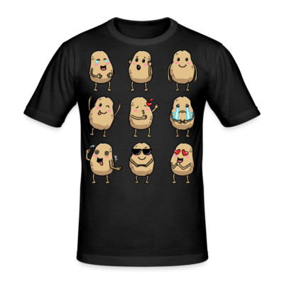 Kawaii Kartoffel T-Shirt Emoticons Emotionen Geschenk
