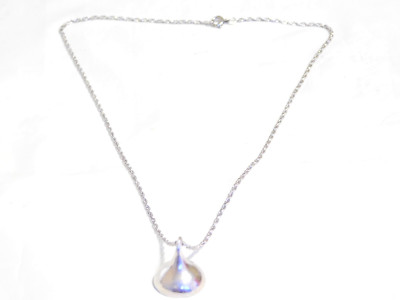 Sterling Silber Hershey's Kiss 925 Halskette 18'' N479