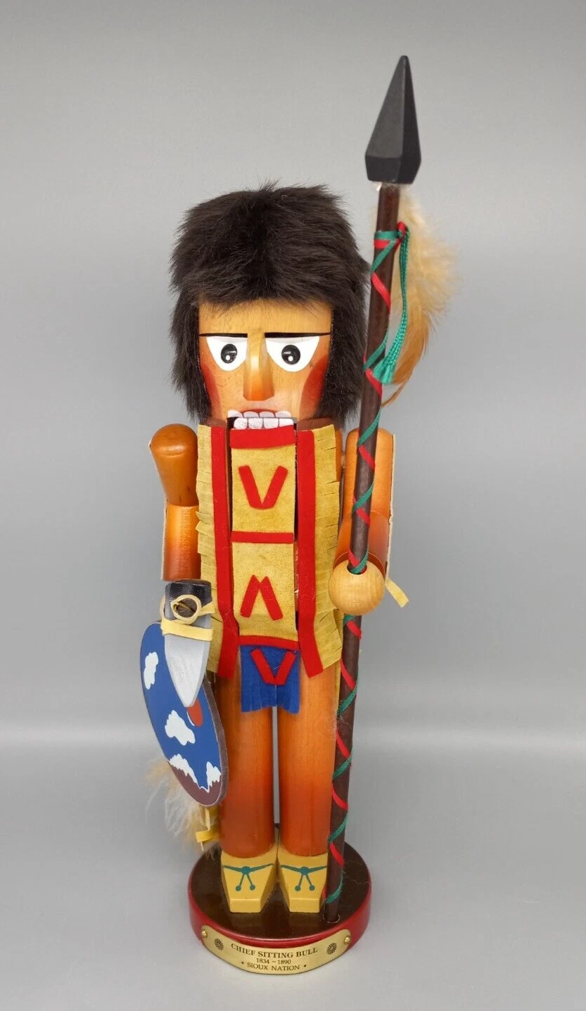 SIGNED - Steinbach Chief Sitting Bull - Limited Edition German Nutcracker - 17"