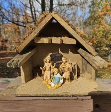 Fontanini Nativity With Roman Inc. Background, Relgious Christmas Holiday