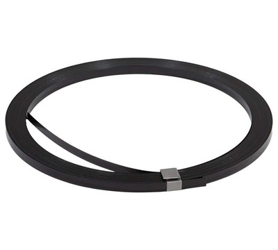 1/2'' x .020'' x 200' Black Steel Strapping Coil 1100 lbs Breaking Strength