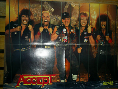 ACCEPT - Vintage 80's POSTER im Format A2 - UDO DIRKSCHNEIDER WOLF HOFFMANN RAR