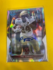 RS13697 2022 Bowman Chrome University Autograph Lava Refractor  Pat Garwo /199