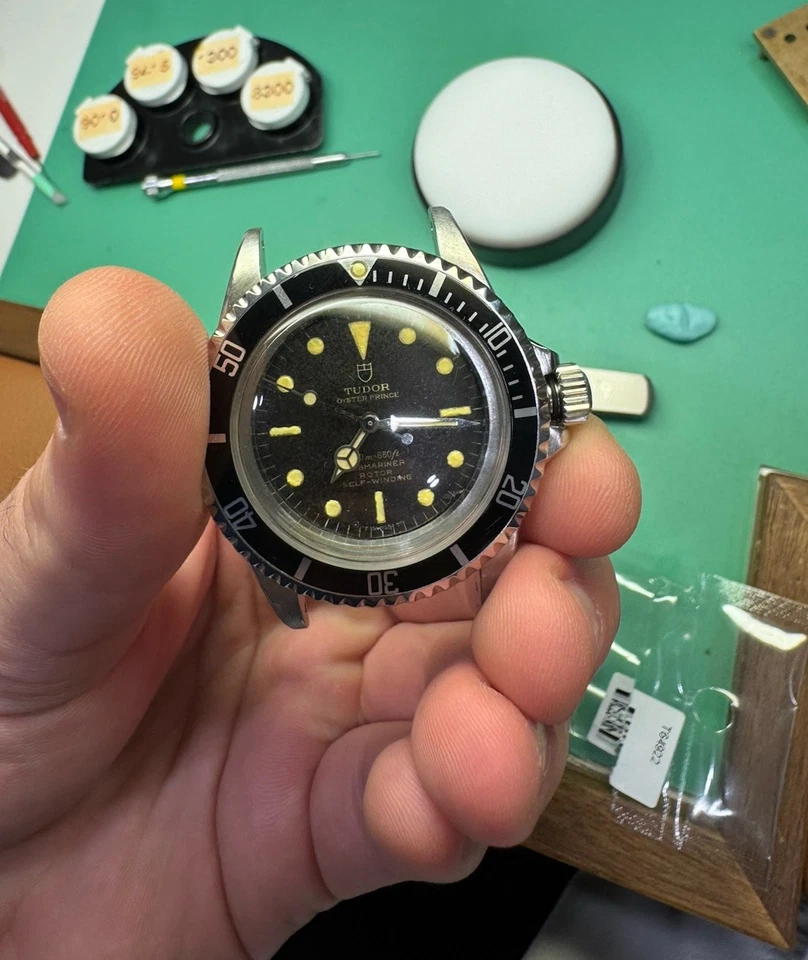 Vintage Rolex Tudor Submariner 7016/0 w. Custom Gilt Dial on New NATO Strap - image 2 of 4