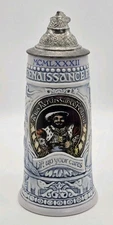 Texas Renaissance Festival Ceramarte Collectible 8" Ceramic Beer Stein Mug 1980s