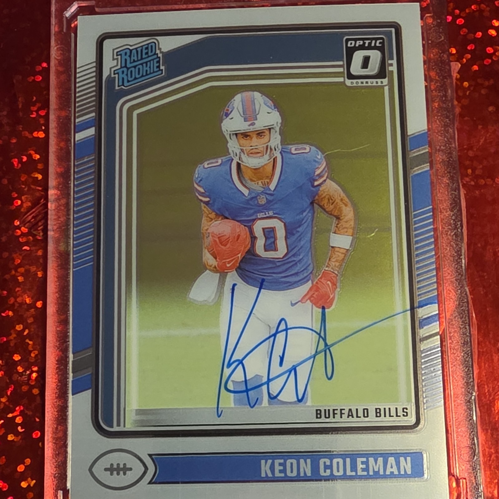 Panini 2024 Donruss Optic Rated Rookie Keon Coleman #263 Bills Autograph /325