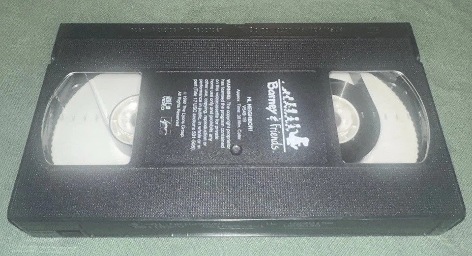 Barney & Friends: Hi, Neighbor VHS Tape 1992 Time Life Video Lyons Group Rare - Image 4 of 4