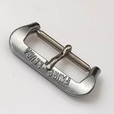 EXTREMELY RARE 16MM VINTAGE  ACIER INOX  FAVRE LEUBA SWISS BUCKLE