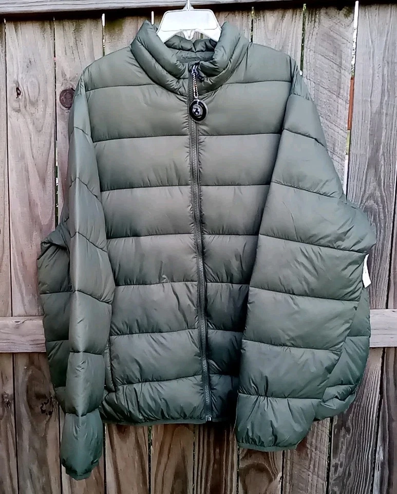NWT Swiss Tech Mens Packable Puffer Jacket Green 2XL 50-52 SW31100027799B - Image 2 of 4
