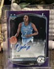 2025-26 Topps Bowman Chrome Nyla Brooks Purple Auto Rookie /250 North Carolina