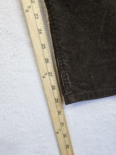Land’s End Men’s Corduroy Pants Sz 36/30 Traditional Fit Brown Straight - Picture 9 of 14
