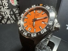 TAG HEUER Formula 1 Quartz Watch Ceramic Bezel WAZ101A Orange 