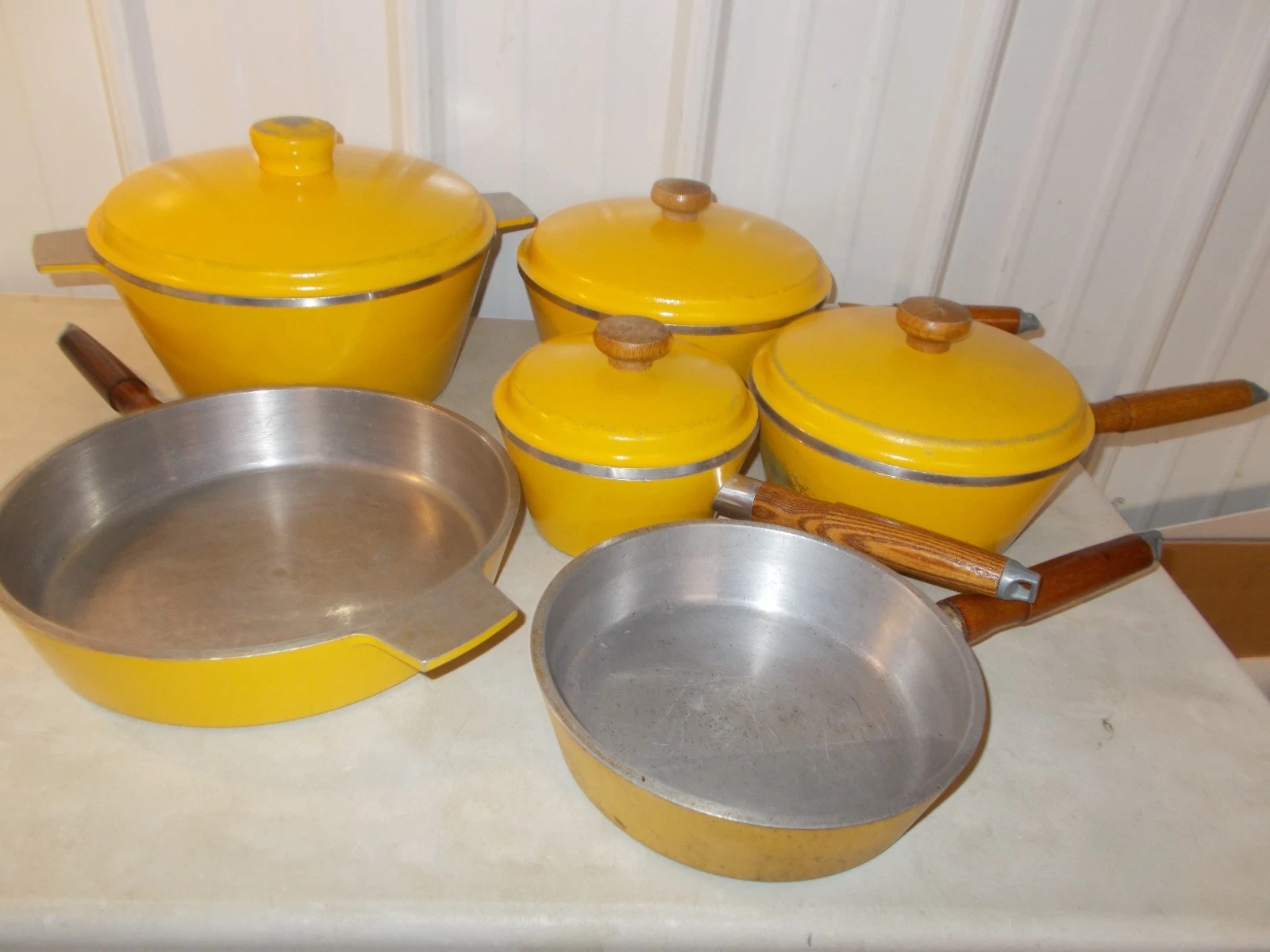 Vintage Montgomery Wards Wards Best Cast Aluminum SET DUTCH OVEN FRY PAN SAUCE