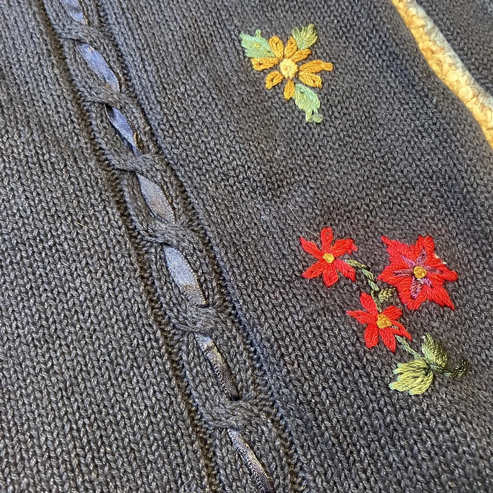 Cárdigan Erika II Bordado Floral Talla Grande 3X Cottage Femenino Crochet Encaje Foto 3 de 4