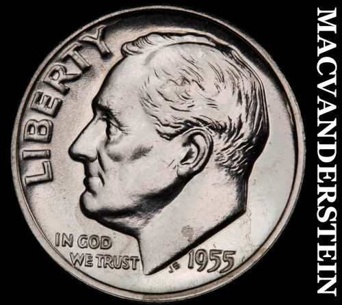 1955 Roosevelt Dime- Silver- Choice Gem Proof Luster No Reserve #J2877
