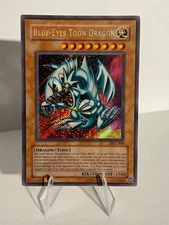 Yu-Gi-Oh! Blue-Eyes Toon Dragon MRL-000 - MP  ( Light Foil Bleed Misprint Error)