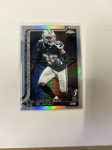 2025 Topps Chrome Football Daron Bland Lightboard Logo Refractor #82