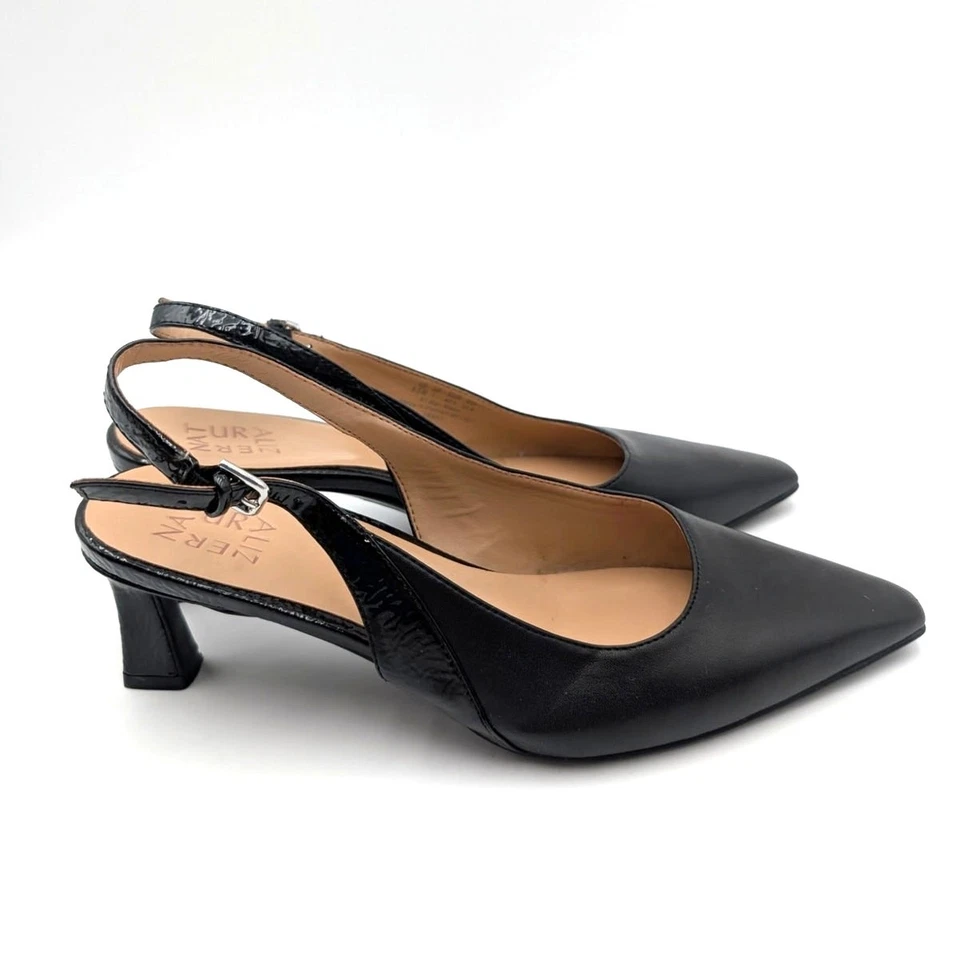 Bomba de tacón Naturalizer Tansy con cordones para mujer negra lisa talla US9,5 M EU40,5 Foto 3 de 4