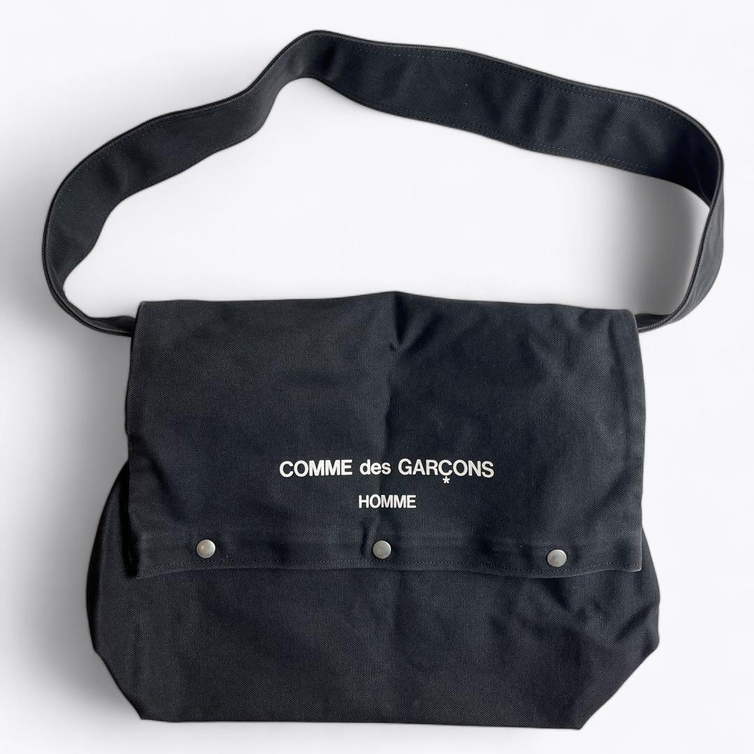 Comme Des Garçons Homme Logo Messenger Bag Black Japan Comme Des Garçons Homme Logo Messenger Bag Black Japan