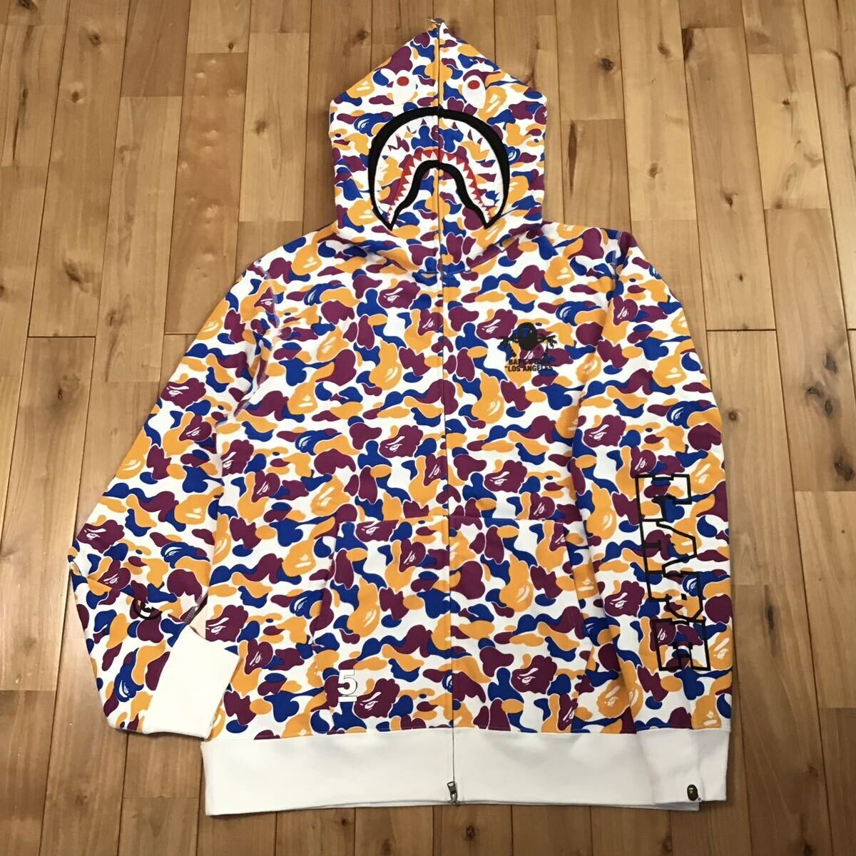 トップス BAPE ABC CAMO REVERSIBLE SHARK HOODIE Authentic ape bape abc camo reversible shark full zip hoodie
