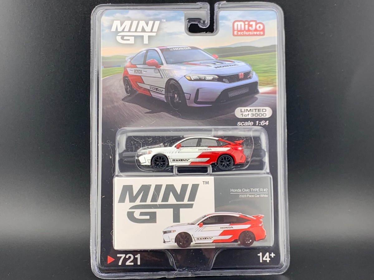 Mini GT Honda Civic Type R #2 2023 Pace Car White MGT00721 1