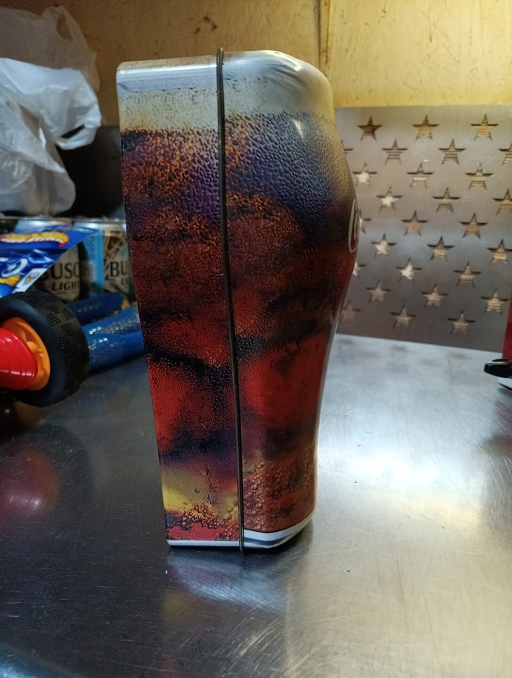 Vintage Coca Cola Glass Shaped Tin - Image 4 of 4